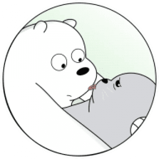 Набор стикеров ice bear для WhatsApp 13
