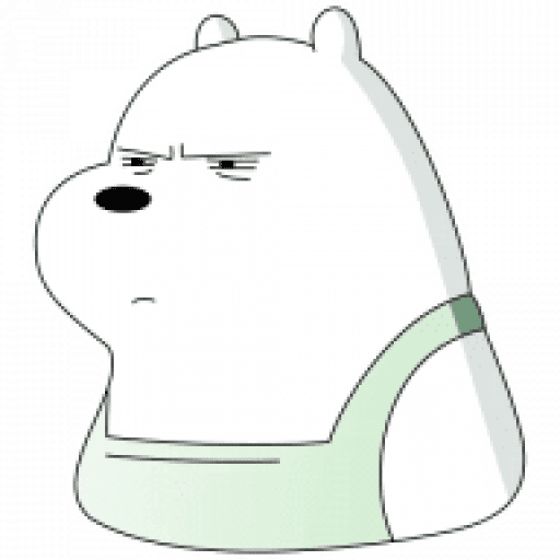 Набор стикеров ice bear для WhatsApp 15