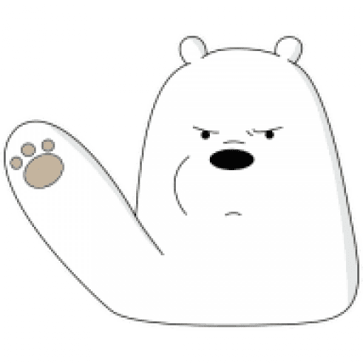 Набор стикеров ice bear для WhatsApp 16