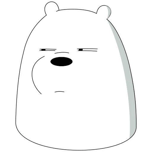 Набор стикеров ice bear для WhatsApp 17