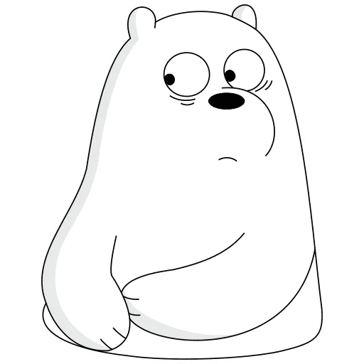 Набор стикеров ice bear для WhatsApp 18