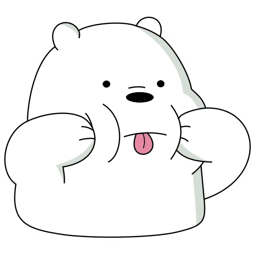 Набор стикеров ice bear для WhatsApp 19