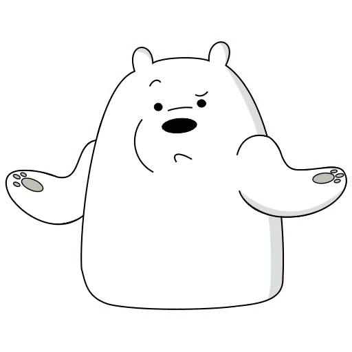 Набор стикеров ice bear для WhatsApp 25