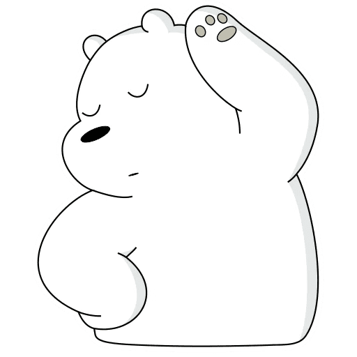Набор стикеров ice bear для WhatsApp 27
