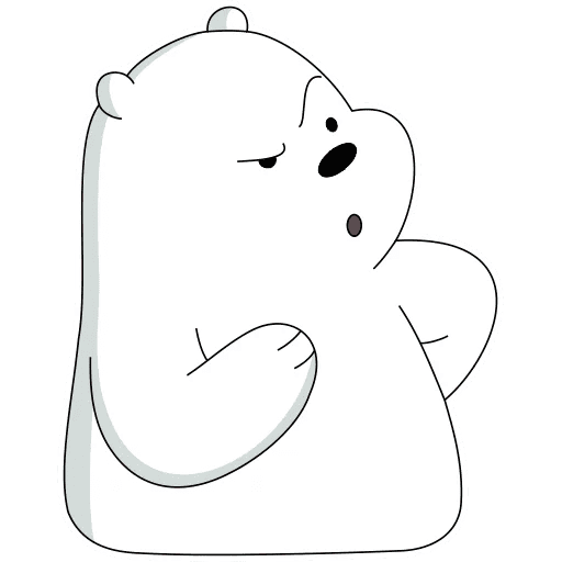 Набор стикеров ice bear для WhatsApp 28