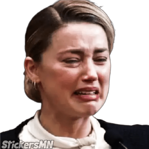 Набор стикеров Johnny Depp Vs Amber Heard для WhatsApp 10