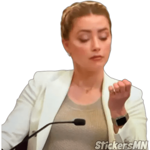 Набор стикеров Johnny Depp Vs Amber Heard для WhatsApp 11