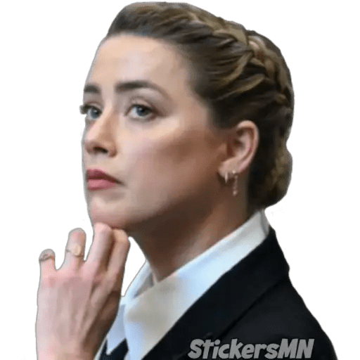 Набор стикеров Johnny Depp Vs Amber Heard для WhatsApp 18