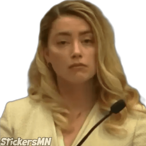 Набор стикеров Johnny Depp Vs Amber Heard для WhatsApp 19