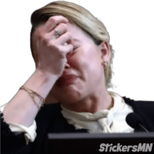 Набор стикеров Johnny Depp Vs Amber Heard для WhatsApp 21