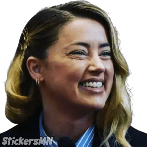 Набор стикеров Johnny Depp Vs Amber Heard для WhatsApp 25