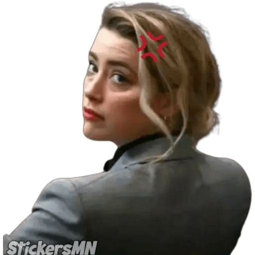 Набор стикеров Johnny Depp Vs Amber Heard для WhatsApp 26
