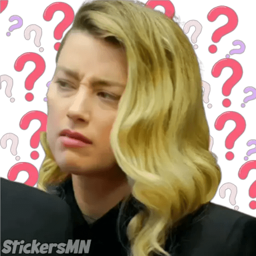 Набор стикеров Johnny Depp Vs Amber Heard для WhatsApp 30