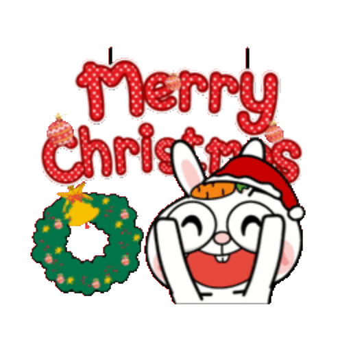 Набор стикеров Kami Rabbit Happy Day для WhatsApp 1