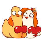 Набор стикеров Кря. Тебя люблю! для Viber - фото 1