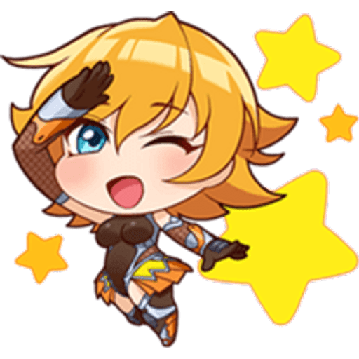 Набор стикеров Little Chibi Taimanin Stickers 01 для WhatsApp 1