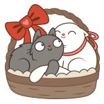 Набор стикеров Любителям котиков для Viber - фото 1