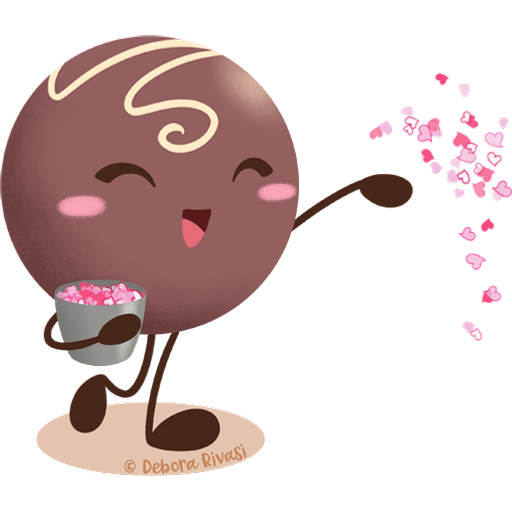 Набор стикеров Lovely Chocolates для WhatsApp 1