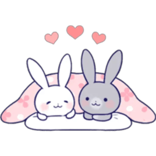 Набор стикеров Lovey Dovey Rabbit для WhatsApp 22
