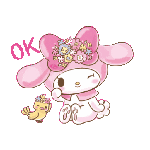 Набор стикеров Melody動態 для WhatsApp 12