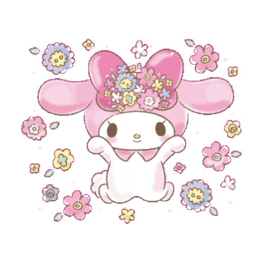 Набор стикеров Melody動態 для WhatsApp 13