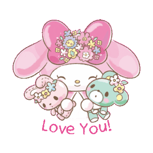 Набор стикеров Melody動態 для WhatsApp 15