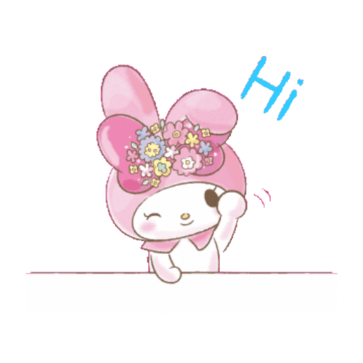 Набор стикеров Melody動態 для WhatsApp 16