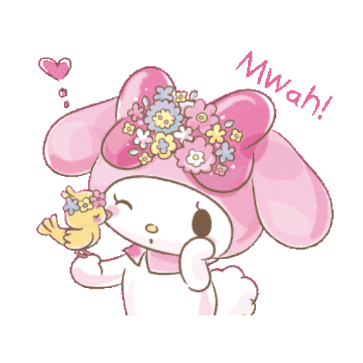 Набор стикеров Melody動態 для WhatsApp 20