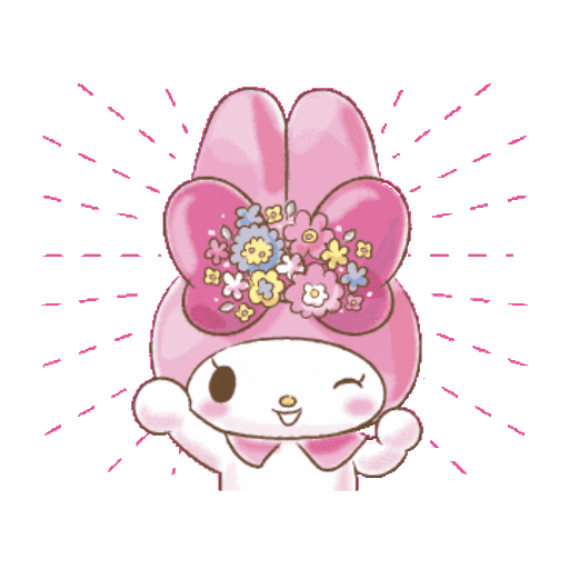 Набор стикеров Melody動態 для WhatsApp 23