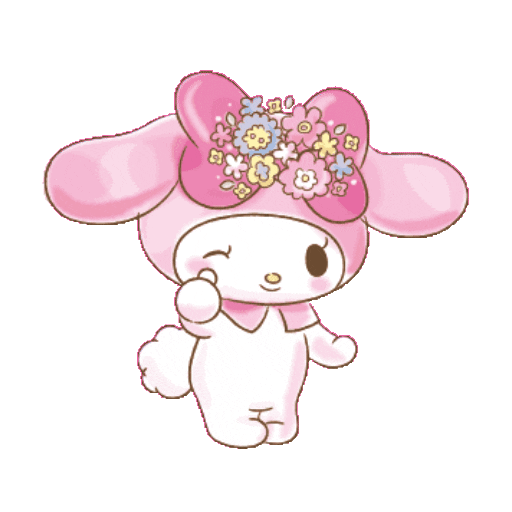 Набор стикеров Melody動態 для WhatsApp 3