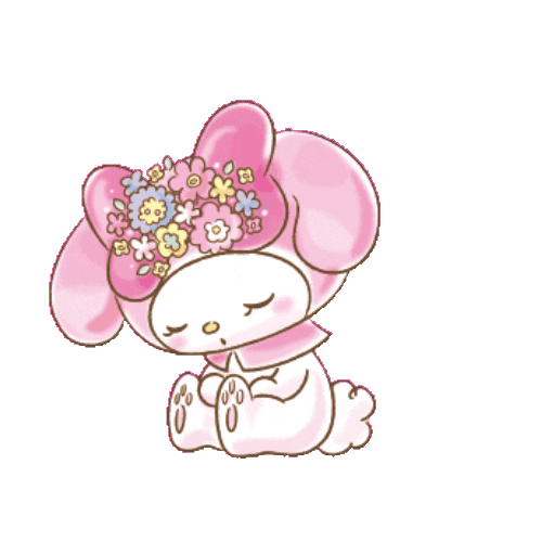 Набор стикеров Melody動態 для WhatsApp 4