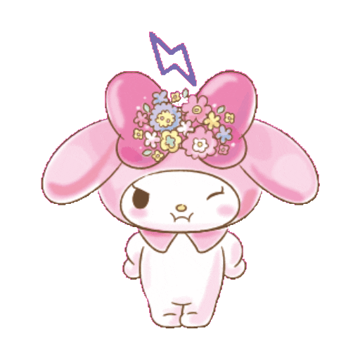 Набор стикеров Melody動態 для WhatsApp 6