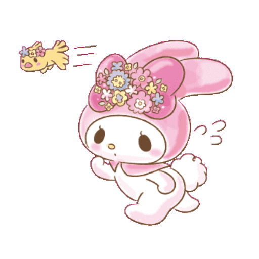 Набор стикеров Melody動態 для WhatsApp 8