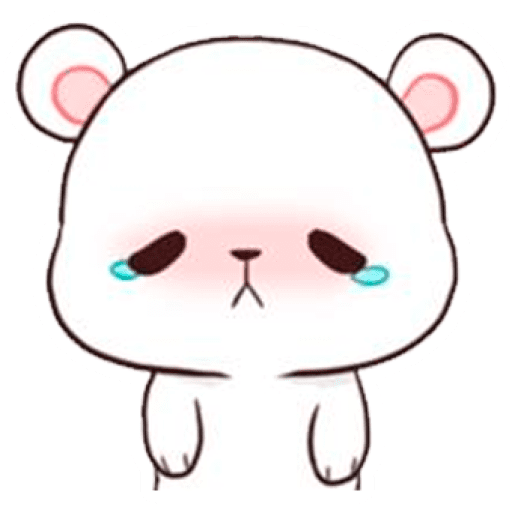 Набор стикеров Milk & Mocha Bear ( IG @milkmochabear ) для WhatsApp 1