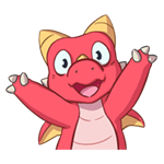 Набор стикеров Милые дракончики - официальные стикеры по мобильной игре Легенды Дракономании для Viber - фото 1