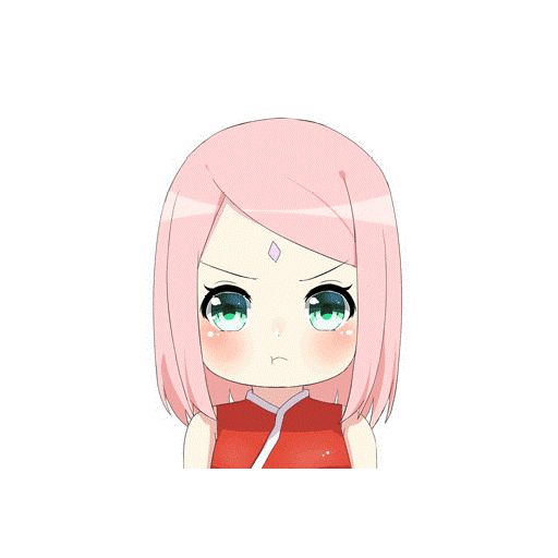 Набор стикеров Mini cute Naruto sticker для WhatsApp 1