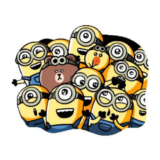 Набор стикеров MINIONS × BROWN & FRIENDS для WhatsApp 1