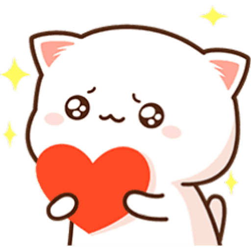 Набор стикеров Mochi Mochi Peach Cat 1 для WhatsApp 1