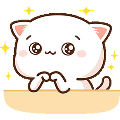 Набор стикеров Mochi Mochi Peach Cat 2 для WhatsApp 1