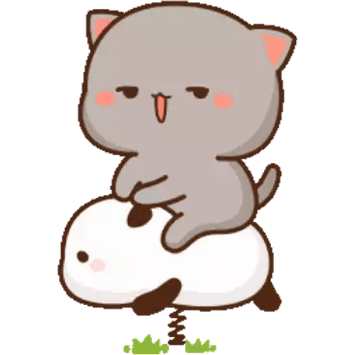 Набор стикеров Mochi Peach Cat #2 mov для WhatsApp 1