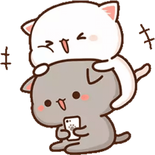 Набор стикеров Mochi Peach Cat #4 mov для WhatsApp 14