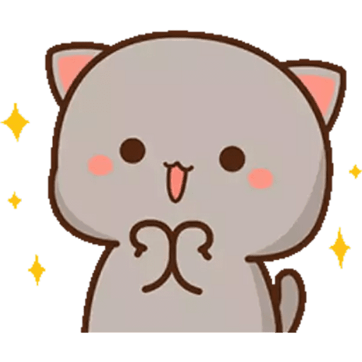 Набор стикеров Mochi Peach Cat #7 mov для WhatsApp 18