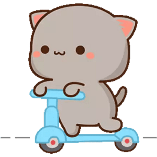 Набор стикеров Mochi Peach Cat #7 mov для WhatsApp 2