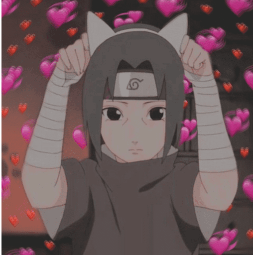 Набор стикеров 💗Naruto♡ mi-mi-mi для WhatsApp 19