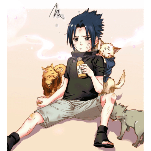 Набор стикеров 💗Naruto♡ mi-mi-mi для WhatsApp 5