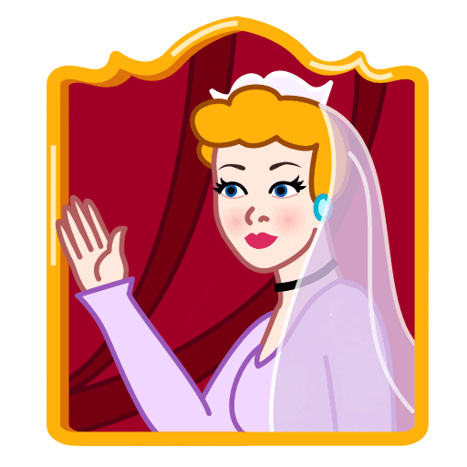 Набор стикеров Princess для WhatsApp 1