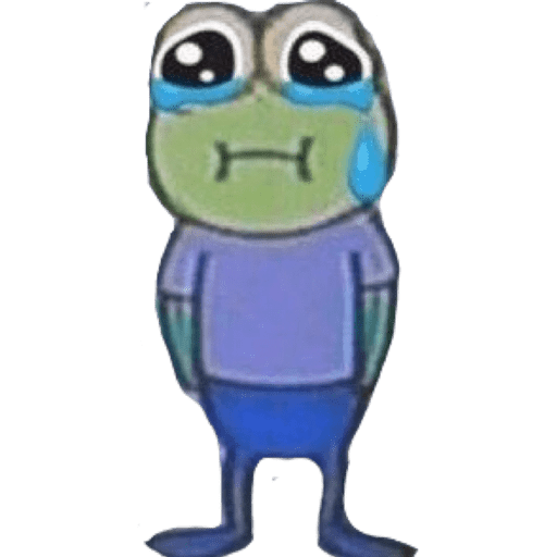 Набор стикеров sad для WhatsApp 10