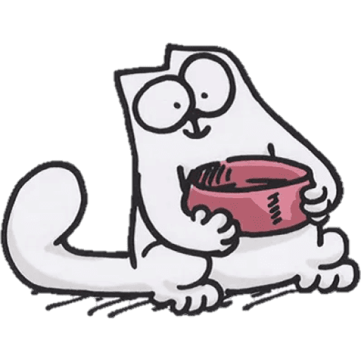 Набор стикеров Simon’s cat для WhatsApp 1