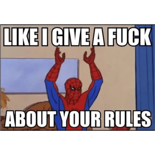 Набор стикеров spiderman memes для WhatsApp 12