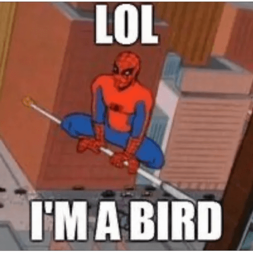 Набор стикеров spiderman memes для WhatsApp 17